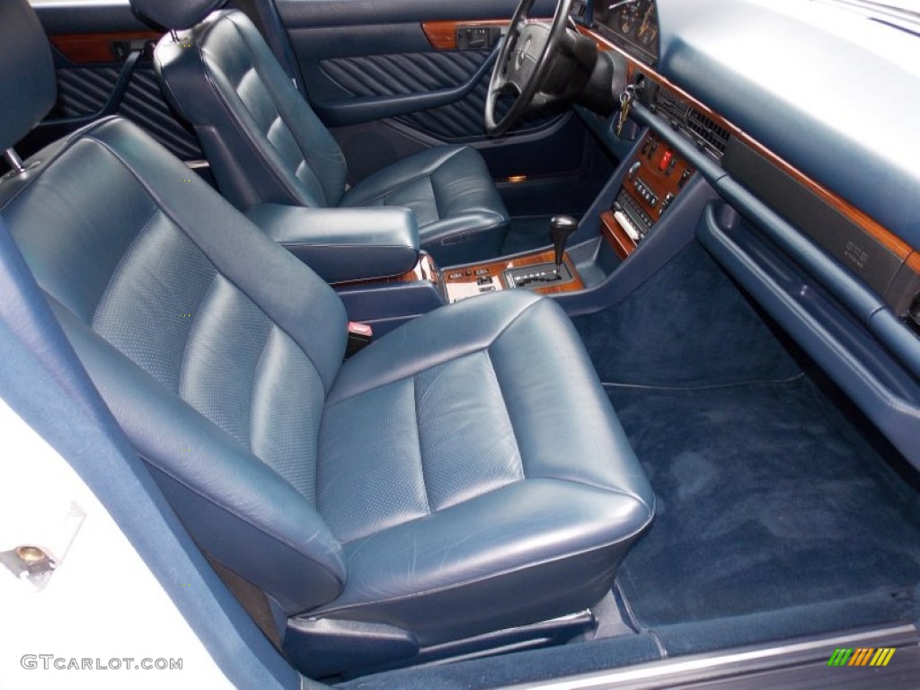 Blue Interior 1991 Mercedes-Benz S Class 420 SEL Photo #82046598