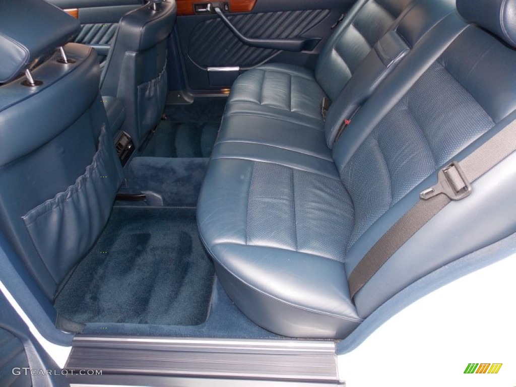 Blue Interior 1991 Mercedes-Benz S Class 420 SEL Photo #82046662