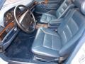 1991 Mercedes-Benz S Class Blue Interior Front Seat Photo