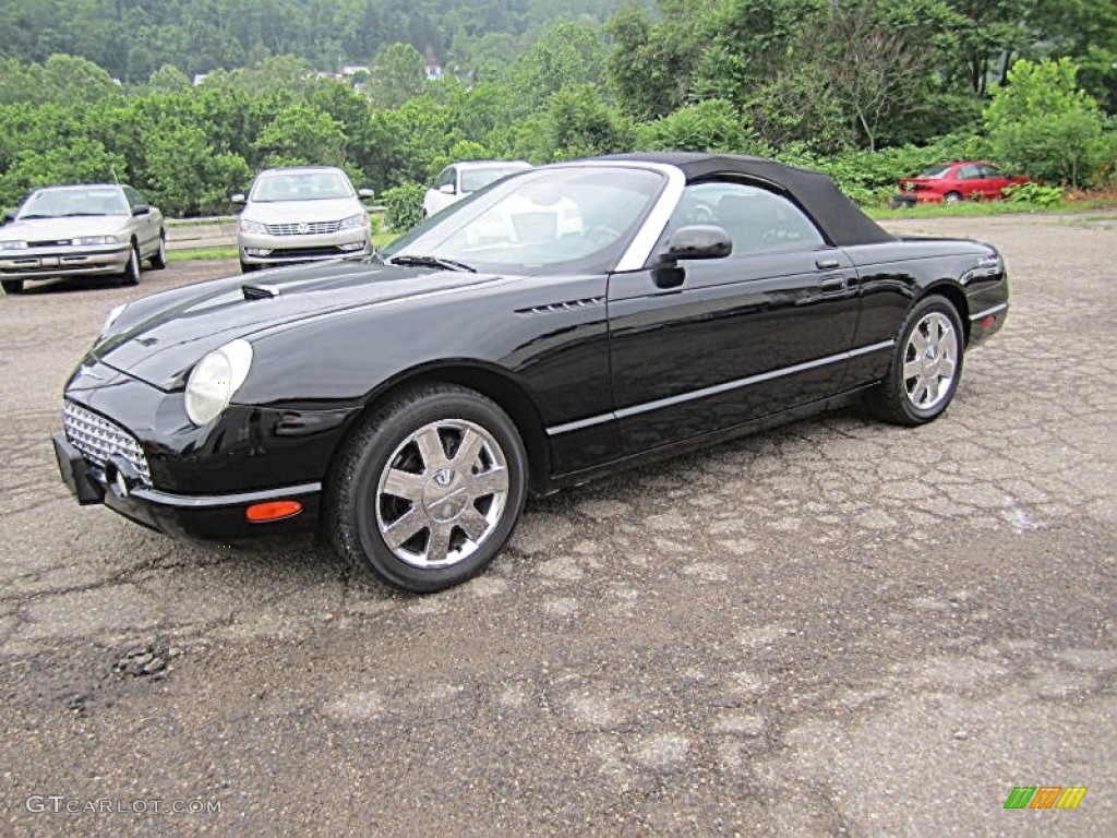 Evening Black 2002 Ford Thunderbird Premium Roadster Exterior Photo #82046997