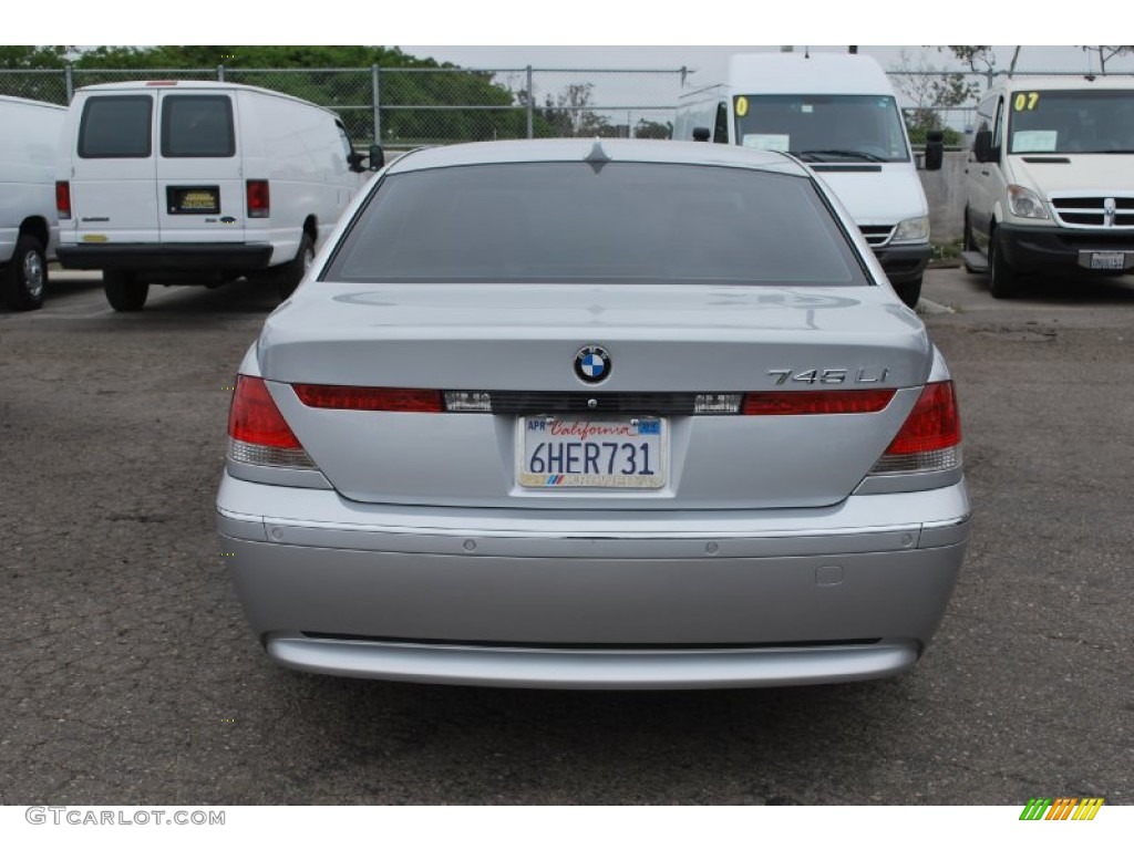 2005 7 Series 745Li Sedan - Titanium Silver Metallic / Black/Black photo #5