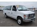 2009 Oxford White Ford E Series Van E350 Super Duty XLT Extended Passenger  photo #1