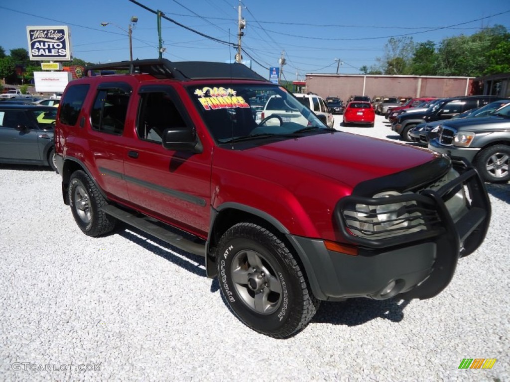 2002 Xterra SE V6 4x4 - Molten Lava Metallic / Gray Celadon photo #1