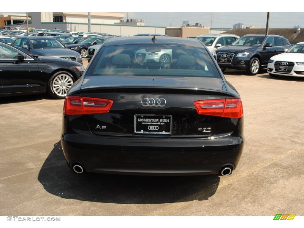 2013 A6 3.0T quattro Sedan - Havanna Black Metallic / Black photo #6