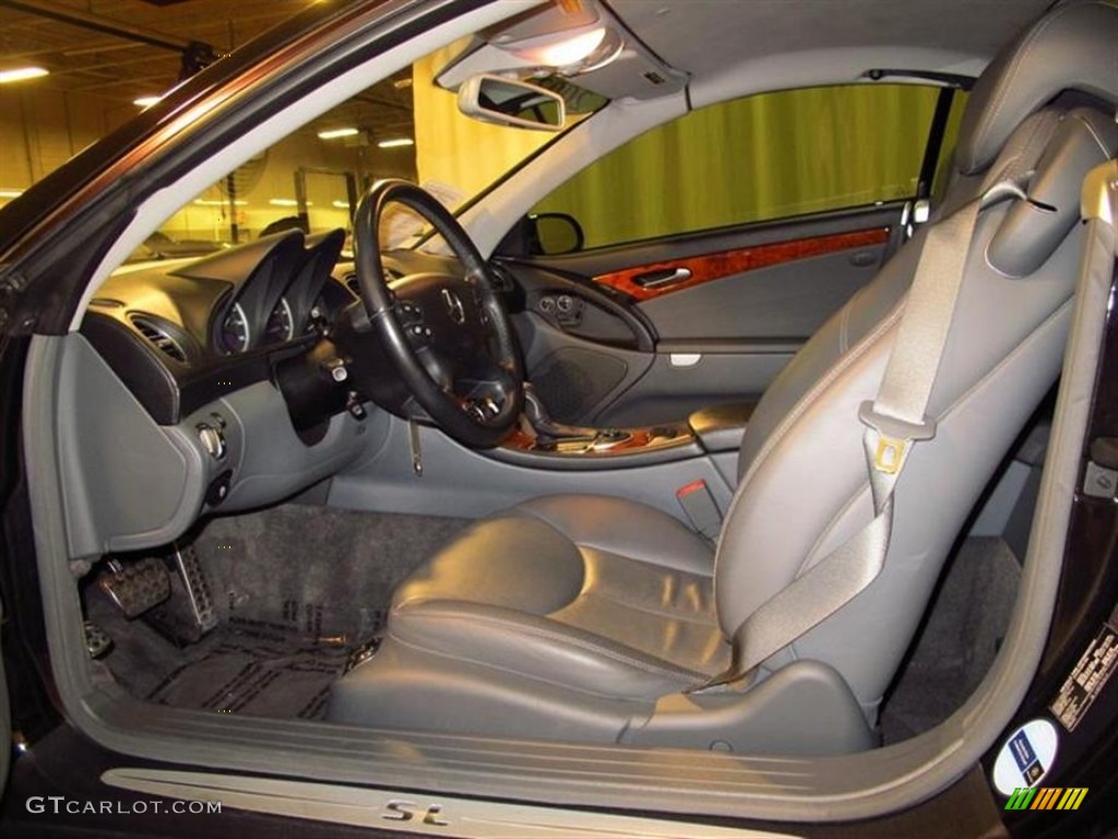 Charcoal Interior 2003 Mercedes-Benz SL 500 Roadster Photo #82051634