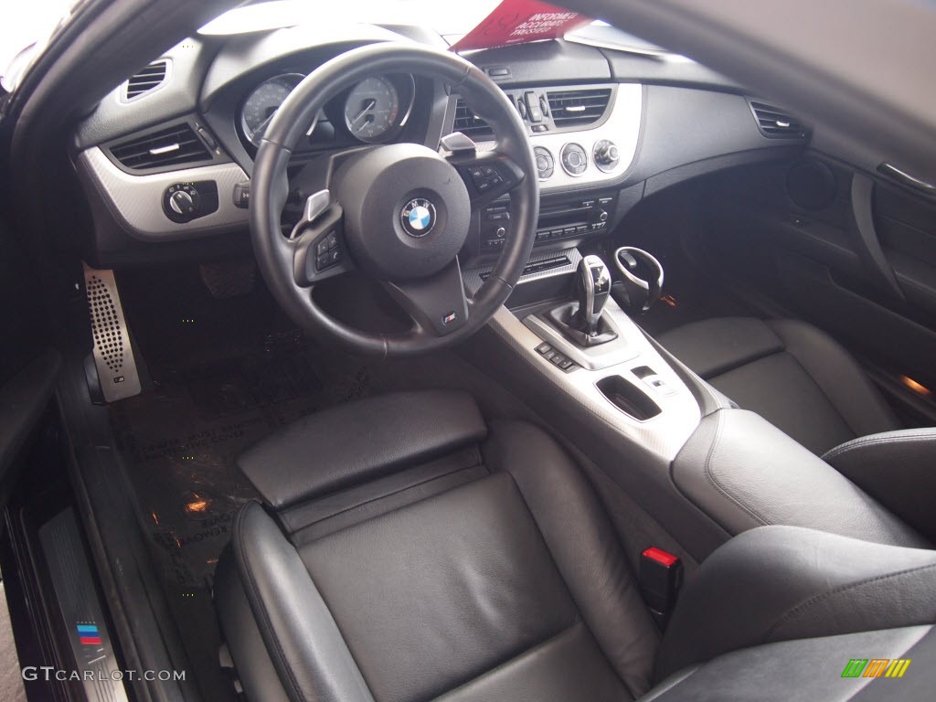 Black Interior 2011 BMW Z4 sDrive35is Roadster Photo #82051657