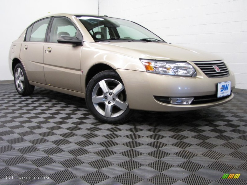 2007 ION 3 Sedan - Golden Cashmere / Tan photo #1
