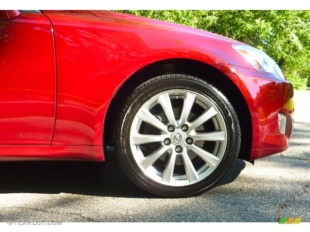 2008 IS 250 AWD - Matador Red Mica / Black photo #30