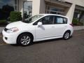 2010 Fresh Powder White Nissan Versa 1.8 SL Hatchback  photo #2