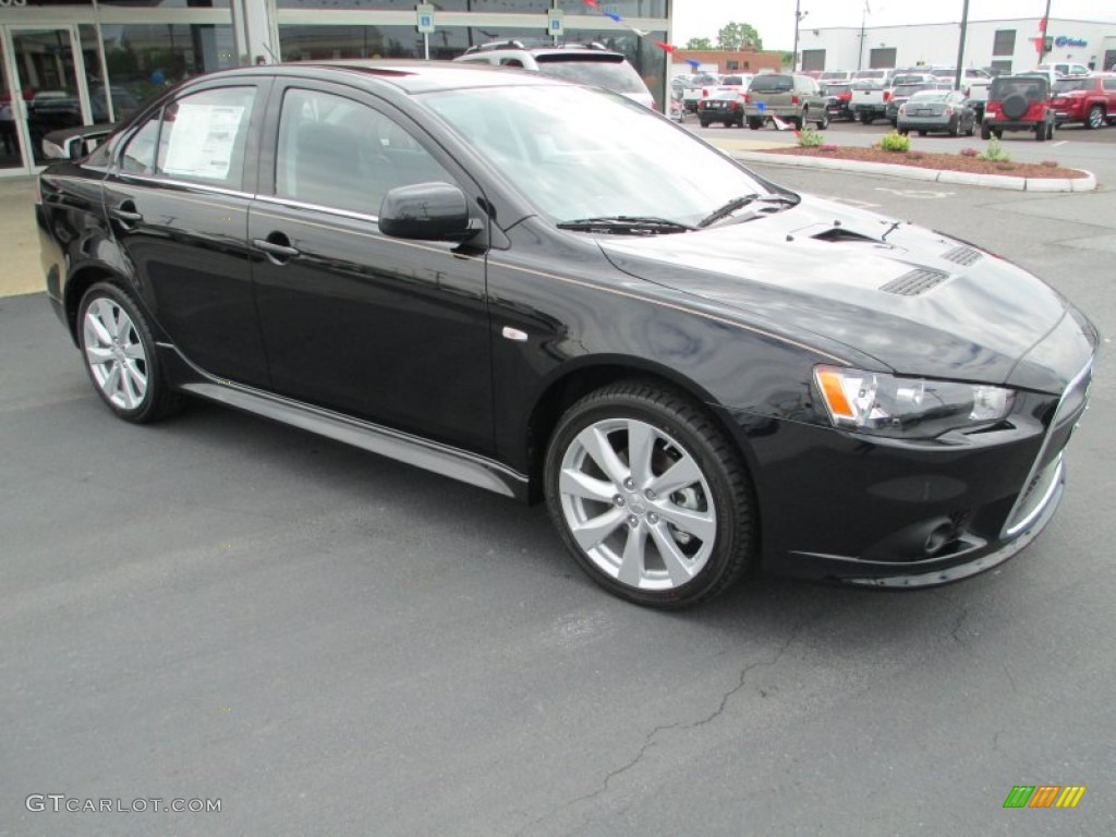 Tarmac Black Pearl 2013 Mitsubishi Lancer RALLIART AWC Exterior Photo #82055723