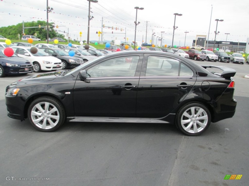 Tarmac Black Pearl 2013 Mitsubishi Lancer RALLIART AWC Exterior Photo #82055766