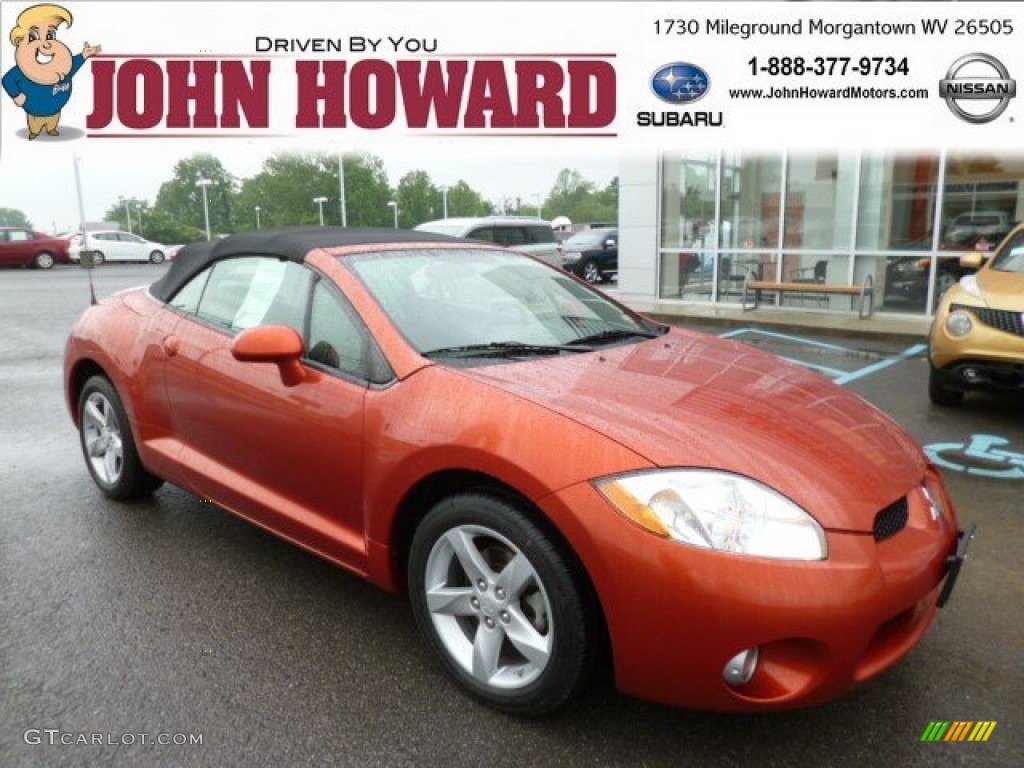 2008 Eclipse Spyder GS - Sunset Orange Pearlescent / Dark Charcoal photo #1