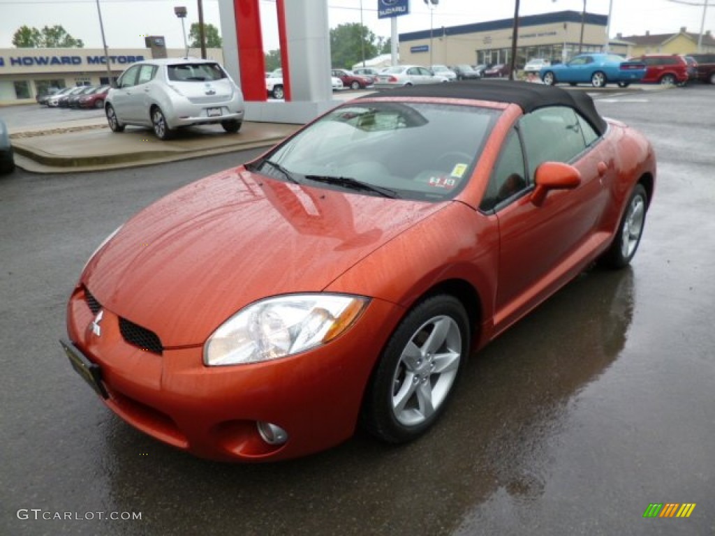 2008 Eclipse Spyder GS - Sunset Orange Pearlescent / Dark Charcoal photo #3