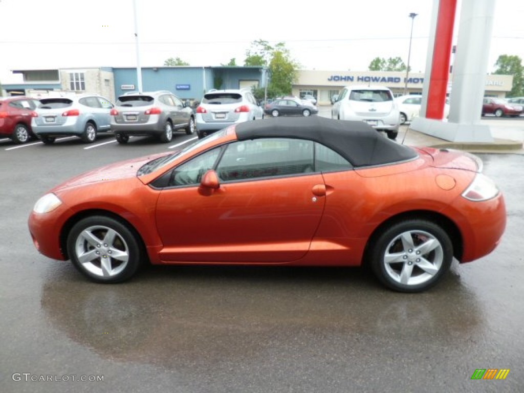 2008 Eclipse Spyder GS - Sunset Orange Pearlescent / Dark Charcoal photo #8