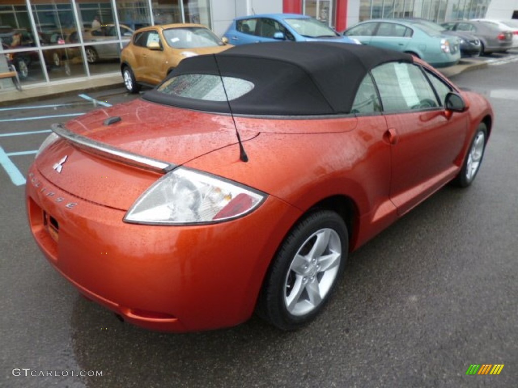 2008 Eclipse Spyder GS - Sunset Orange Pearlescent / Dark Charcoal photo #11