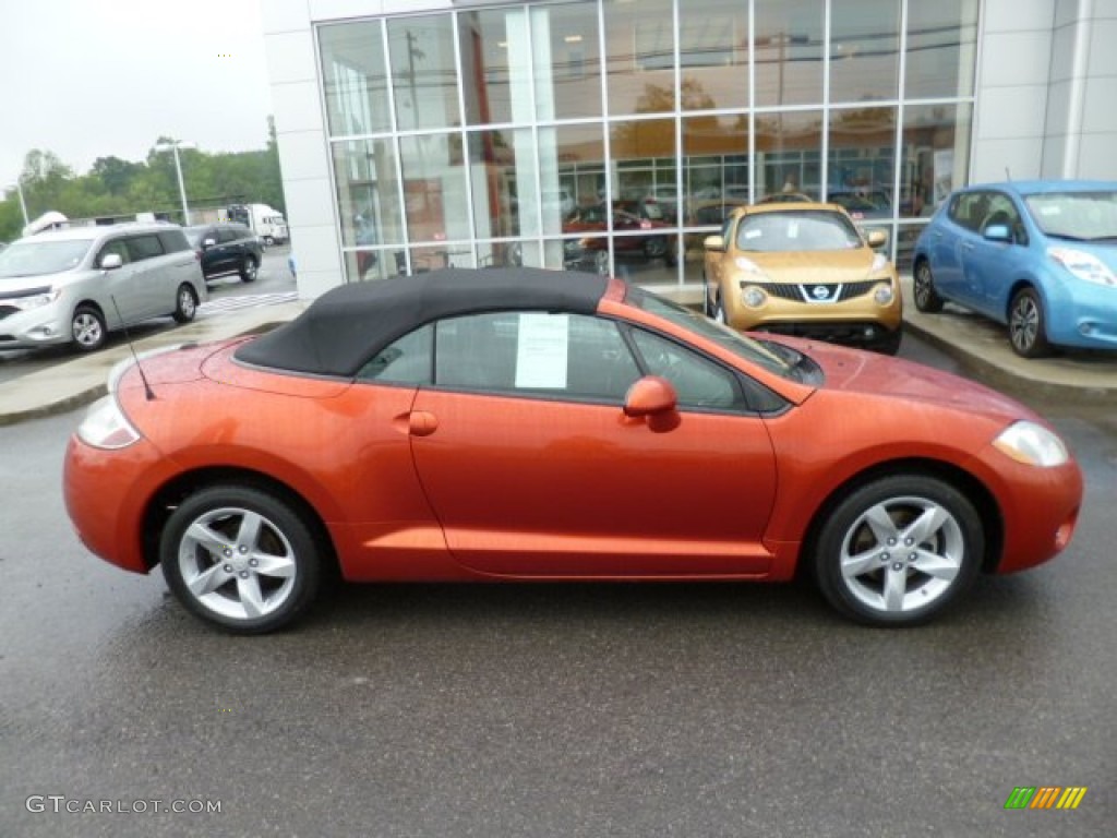 2008 Eclipse Spyder GS - Sunset Orange Pearlescent / Dark Charcoal photo #12