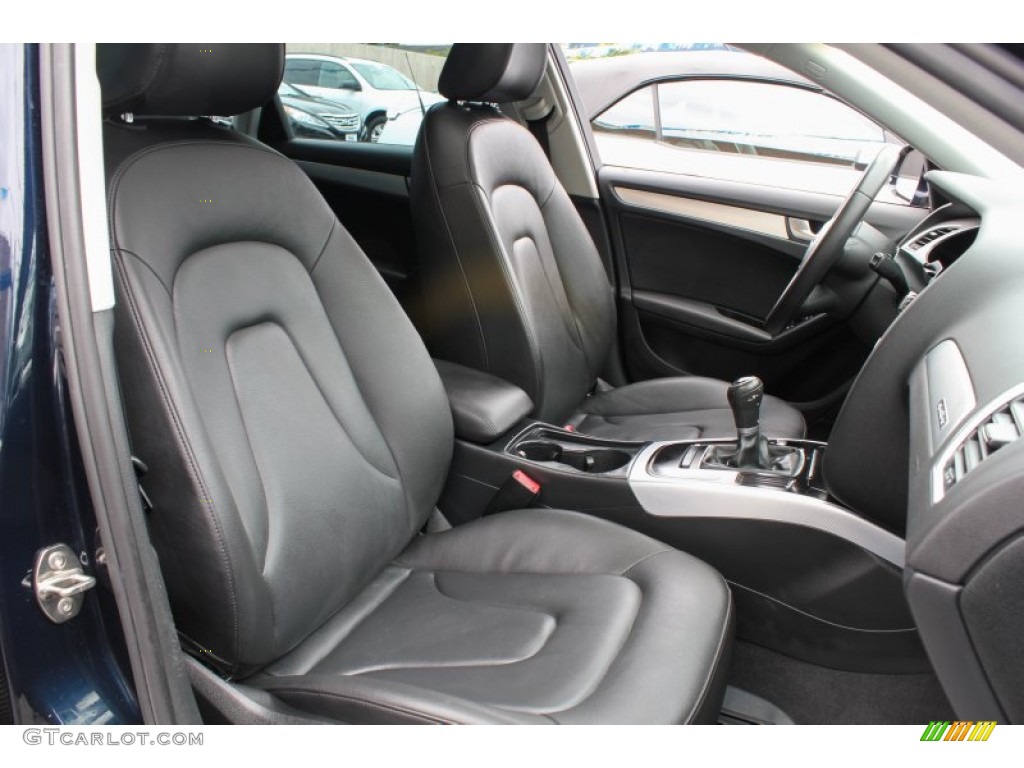 Black Interior 2010 Audi A4 2.0T quattro Sedan Photo #82057275