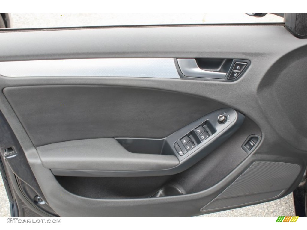 2010 Audi A4 2.0T quattro Sedan Black Door Panel Photo #82057284