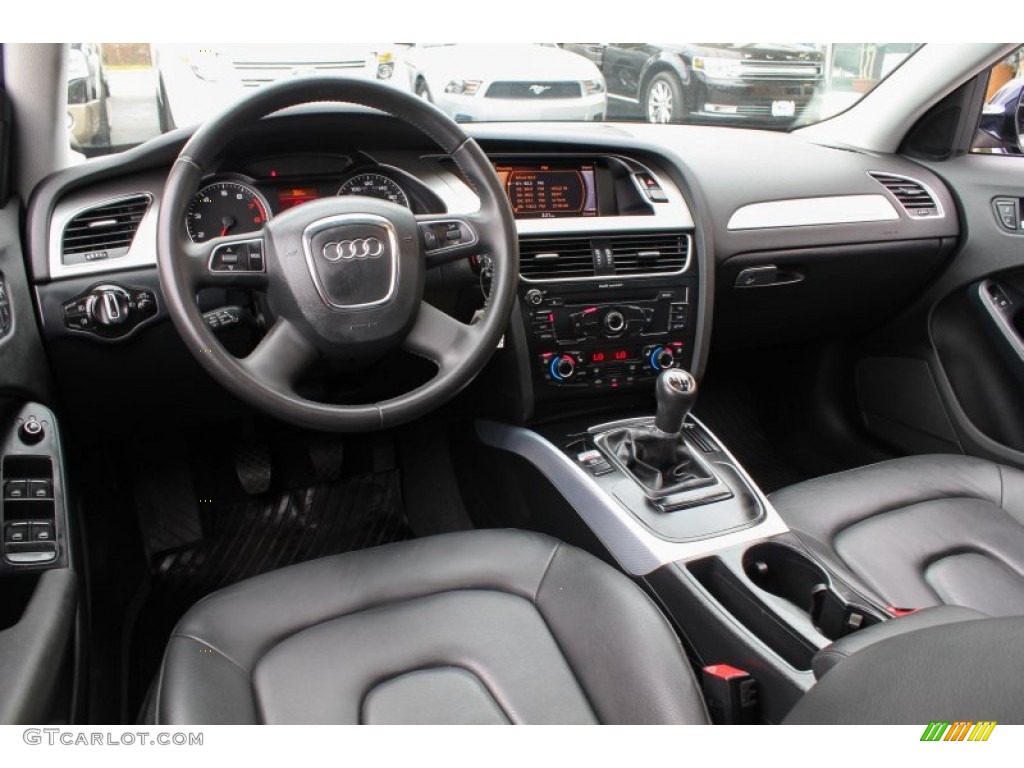 Black Interior 2010 Audi A4 2.0T quattro Sedan Photo #82057320