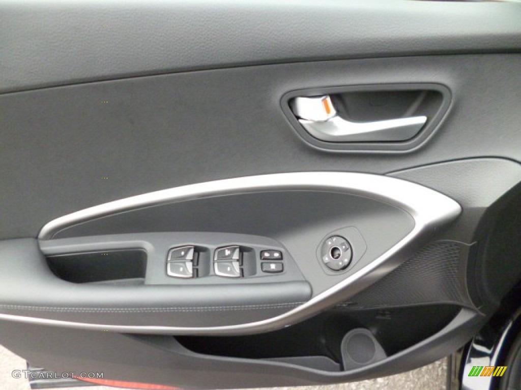 2013 Hyundai Santa Fe Limited AWD Black Door Panel Photo #82057675