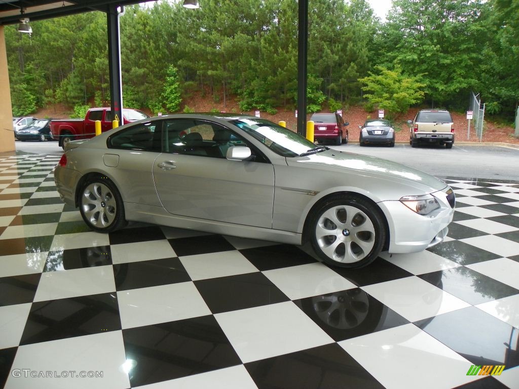 2005 6 Series 645i Coupe - Titanium Silver Metallic / Black photo #1