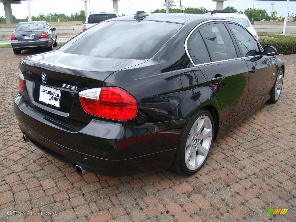 2007 3 Series 335i Sedan - Jet Black / Cream Beige photo #12