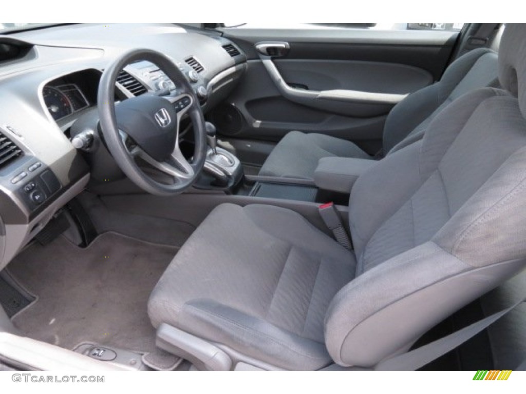2010 Civic LX Coupe - Urban Titanium Metallic / Gray photo #4