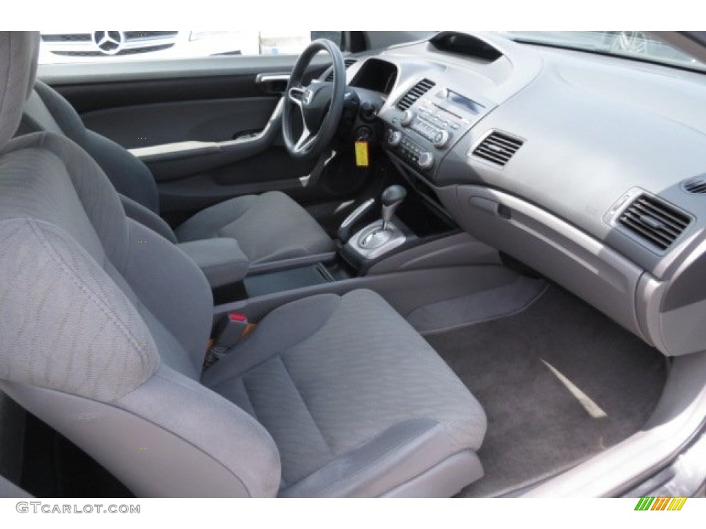 2010 Civic LX Coupe - Urban Titanium Metallic / Gray photo #7