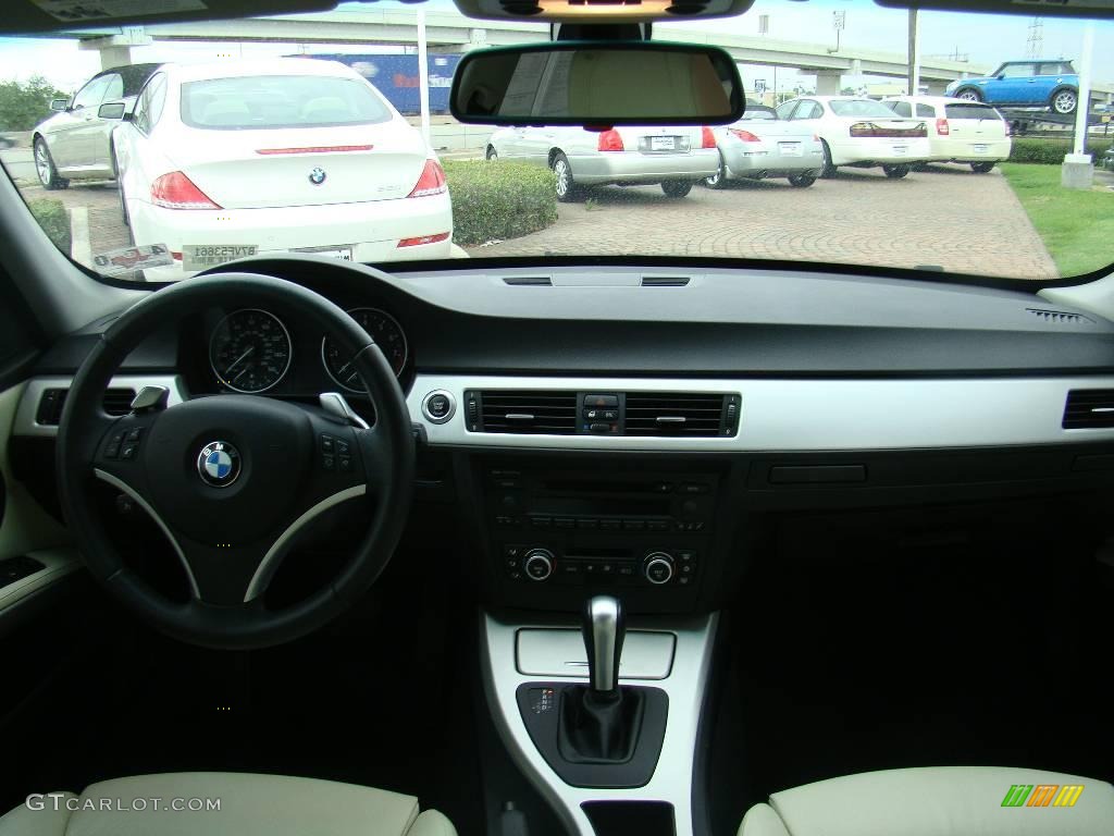 2007 3 Series 335i Sedan - Jet Black / Cream Beige photo #19