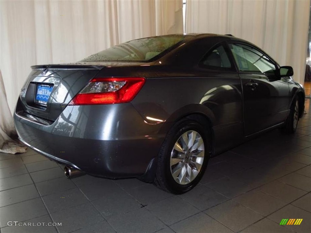 2010 Civic EX Coupe - Urban Titanium Metallic / Gray photo #3