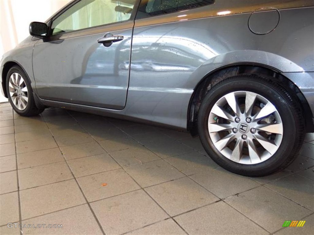 2010 Civic EX Coupe - Urban Titanium Metallic / Gray photo #9
