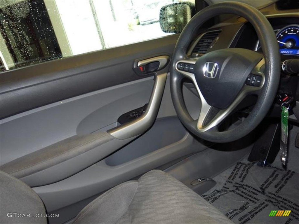 2010 Civic EX Coupe - Urban Titanium Metallic / Gray photo #11