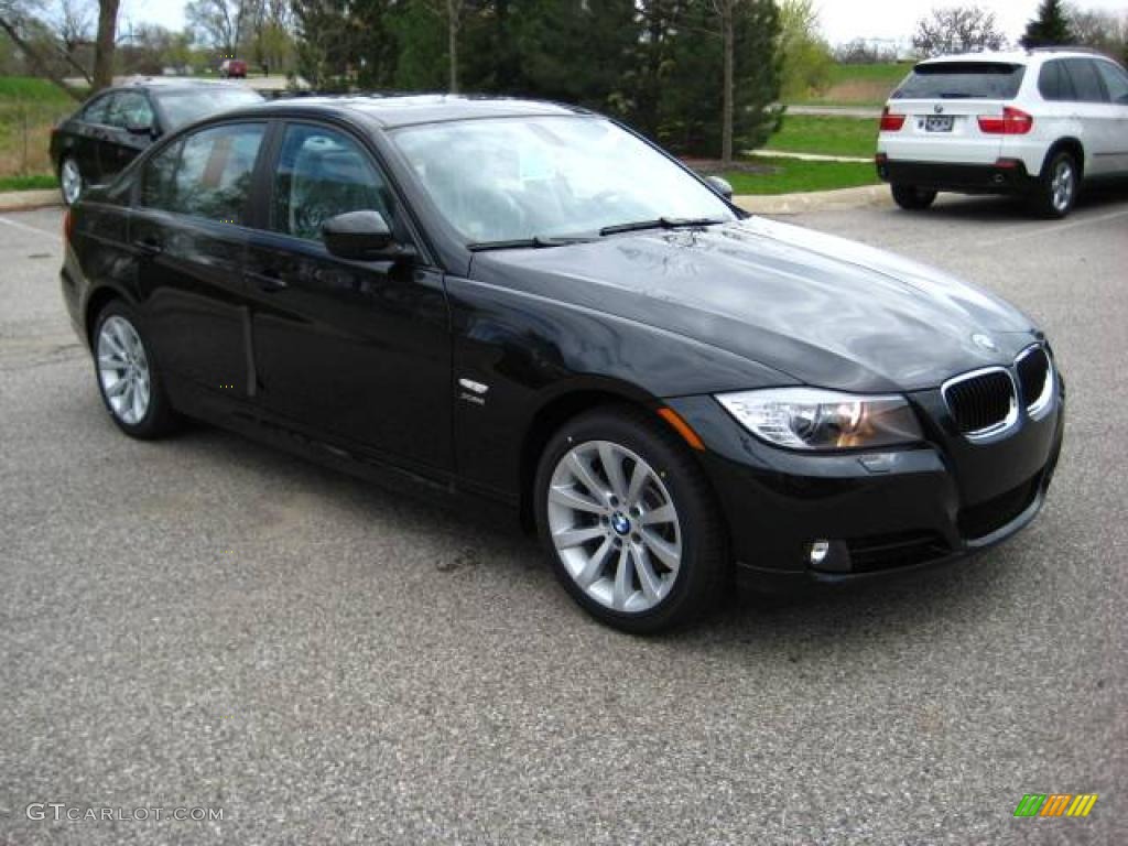 2009 3 Series 328xi Sedan - Black Sapphire Metallic / Black Dakota Leather photo #7