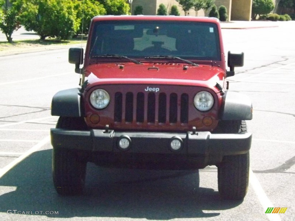 2011 Wrangler Unlimited Sport 4x4 - Deep Cherry Red / Black photo #8