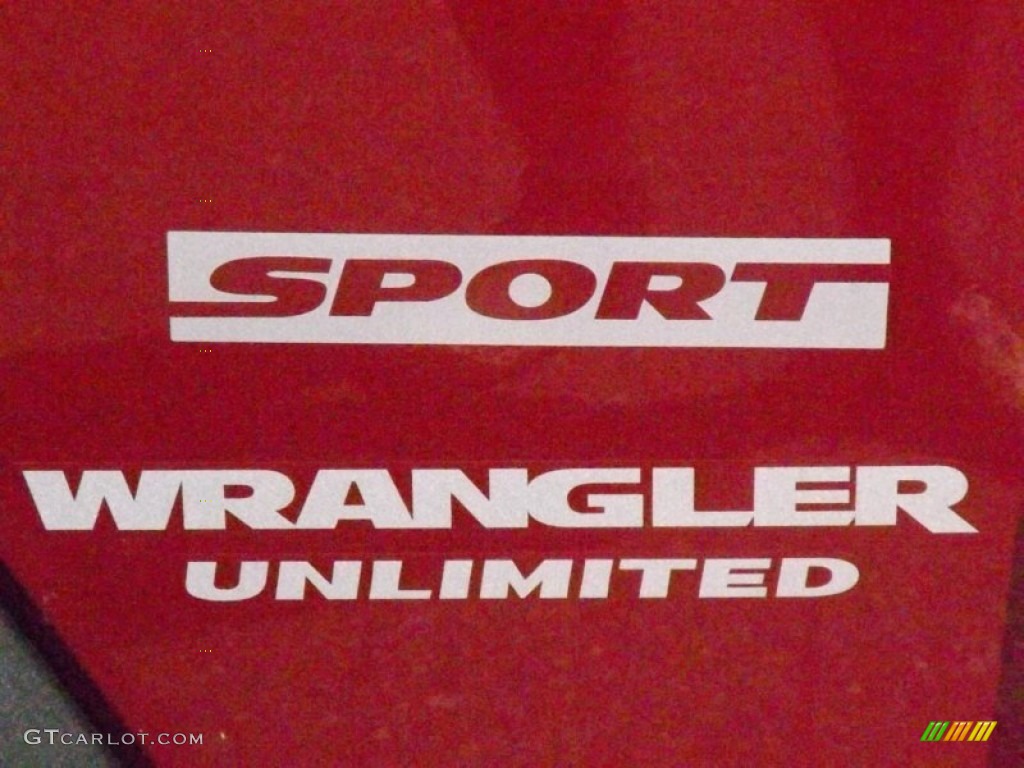 2011 Wrangler Unlimited Sport 4x4 - Deep Cherry Red / Black photo #10