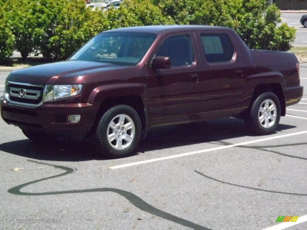 2010 Ridgeline RTS - Dark Cherry Pearl / Black photo #1