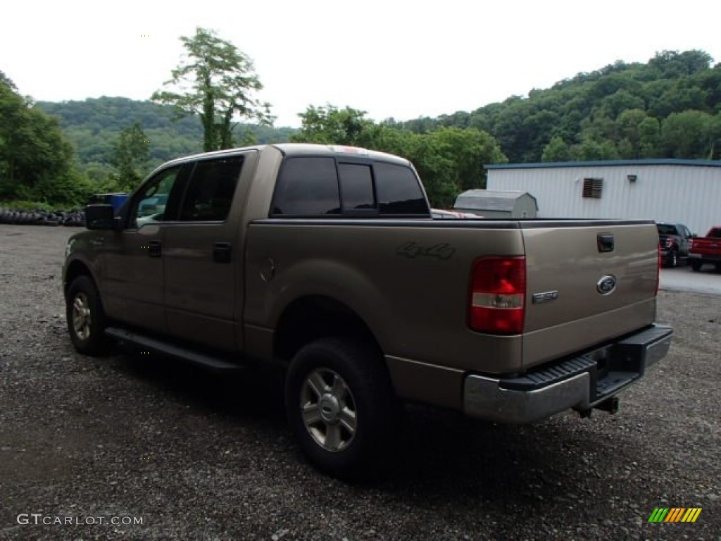 2004 F150 XLT SuperCrew 4x4 - Arizona Beige Metallic / Tan photo #6