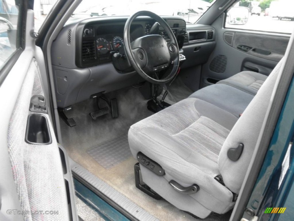 Mist Gray Interior 1997 Dodge Ram 1500 Sport Extended Cab 4x4 Photo #82064414