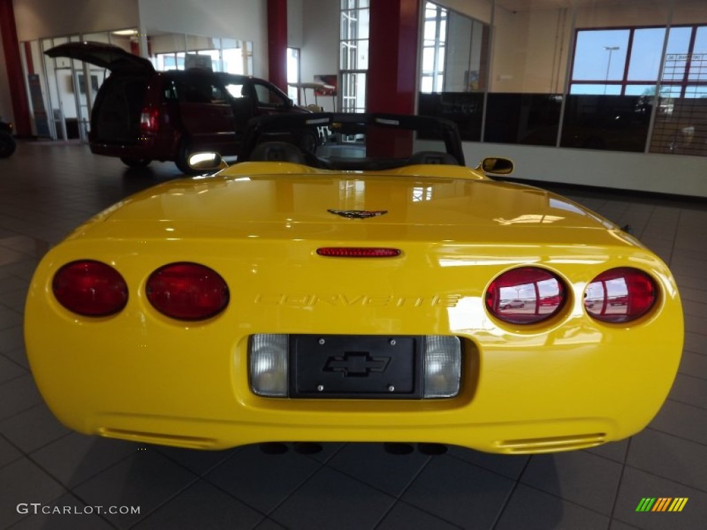 2000 Corvette Convertible - Millennium Yellow / Black photo #6