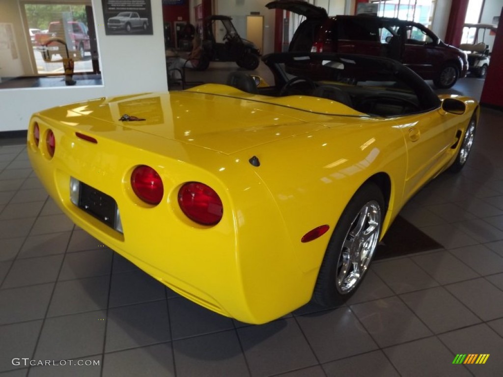 2000 Corvette Convertible - Millennium Yellow / Black photo #7