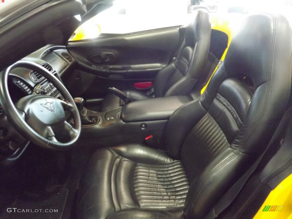 2000 Corvette Convertible - Millennium Yellow / Black photo #12