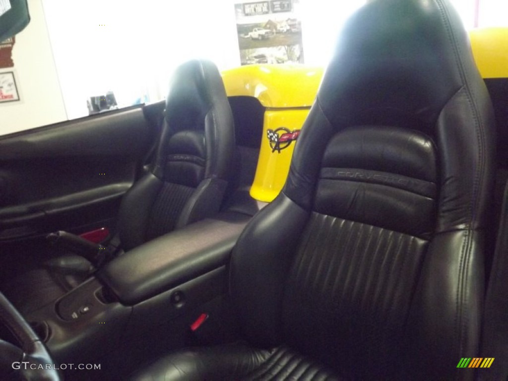 2000 Corvette Convertible - Millennium Yellow / Black photo #13