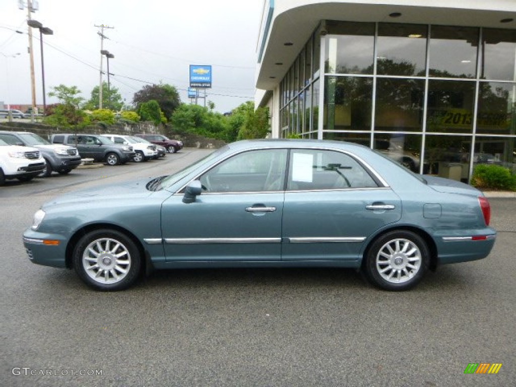 2004 XG350 Sedan - Celadon Green Metallic / Beige photo #2