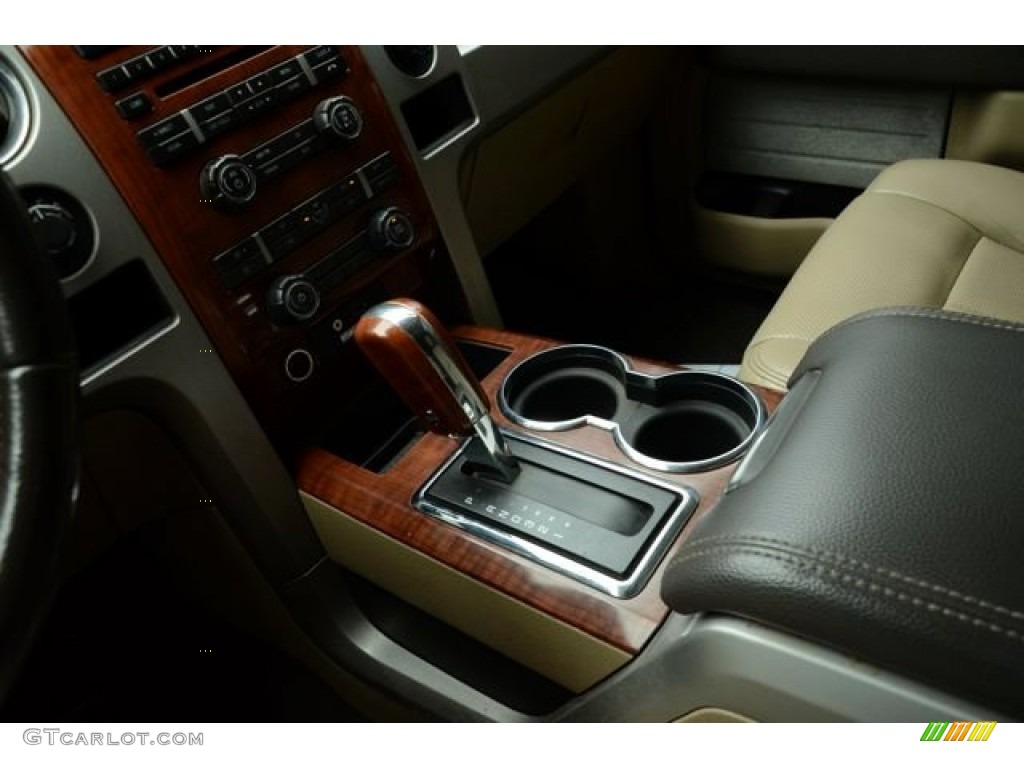 2010 F150 Lariat SuperCrew 4x4 - Lava Red Metallic / Sienna Brown Leather/Black photo #23