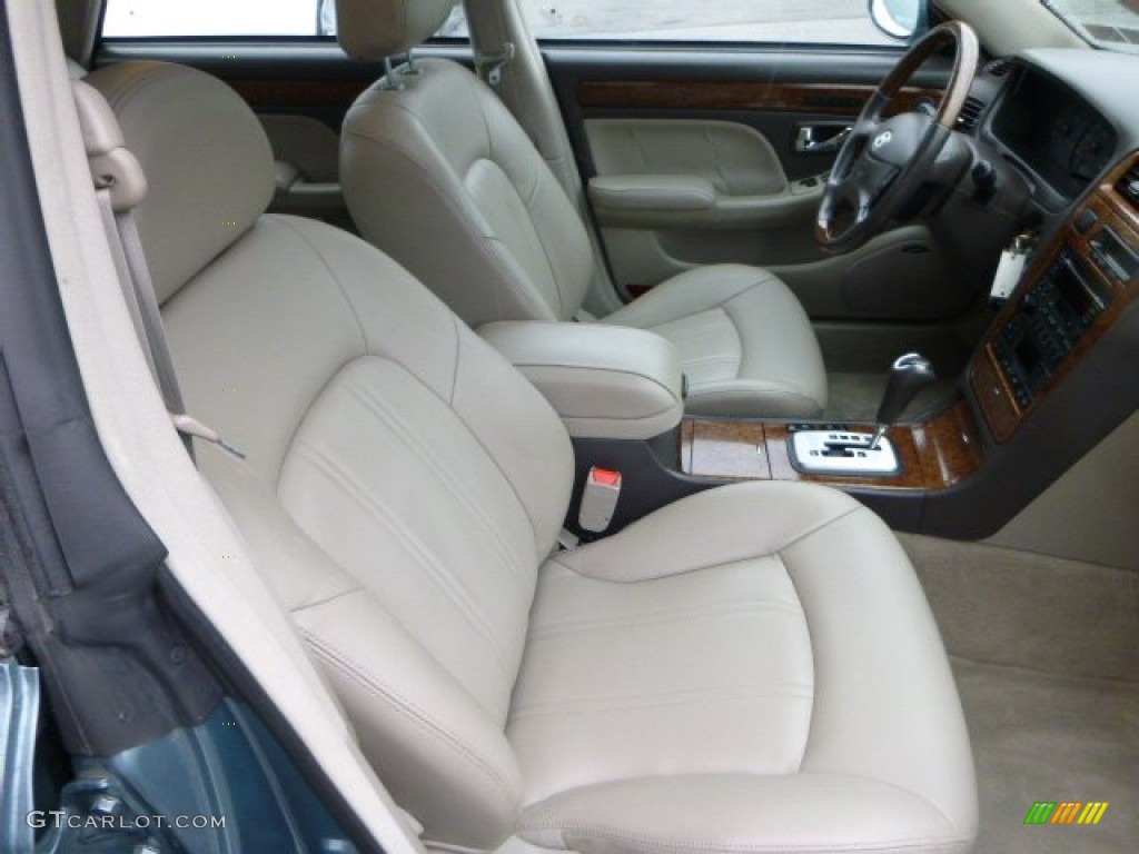 2004 XG350 Sedan - Celadon Green Metallic / Beige photo #10
