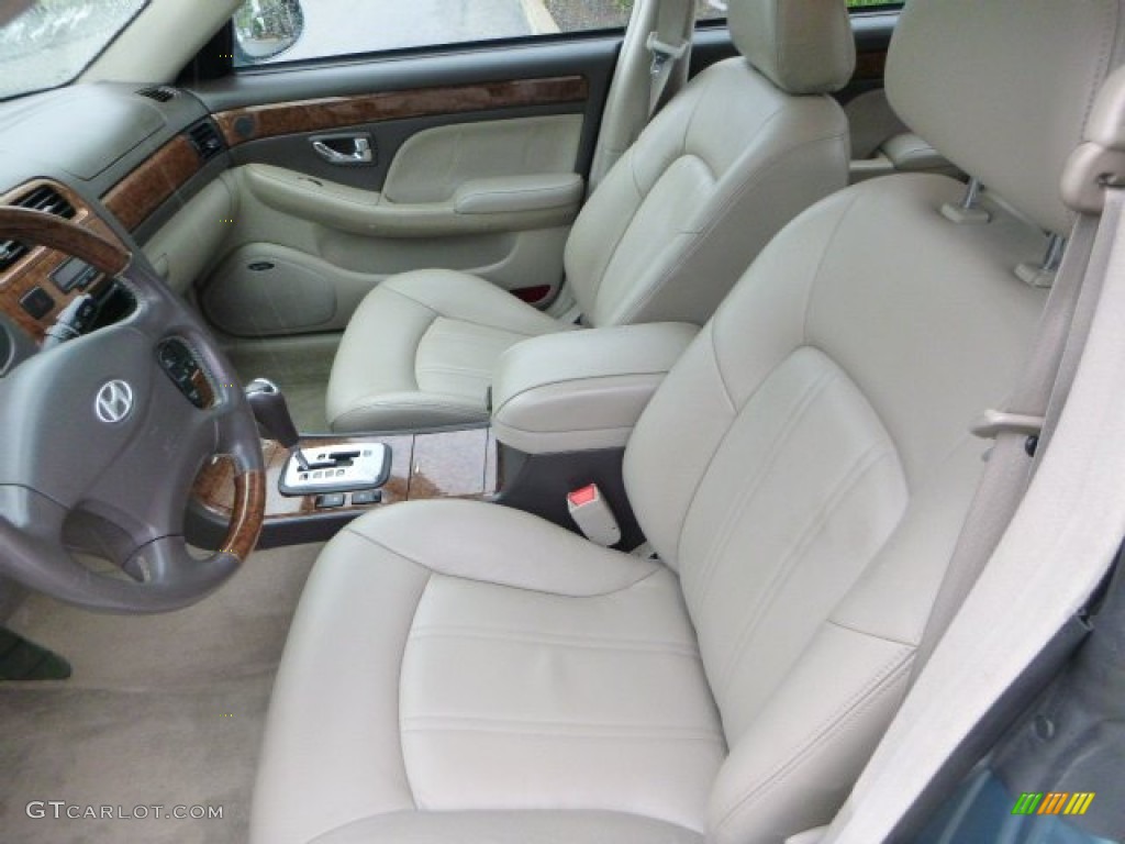 2004 XG350 Sedan - Celadon Green Metallic / Beige photo #16