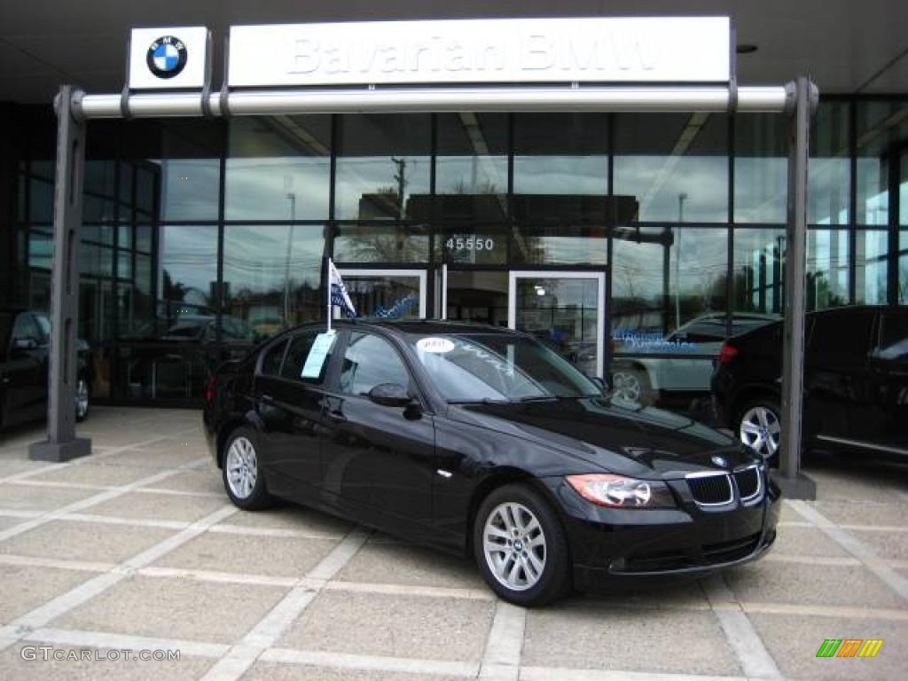 2007 3 Series 328i Sedan - Jet Black / Black photo #2