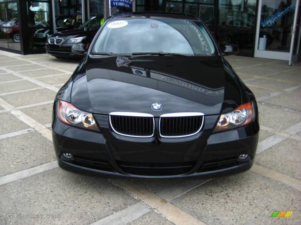2007 3 Series 328i Sedan - Jet Black / Black photo #3