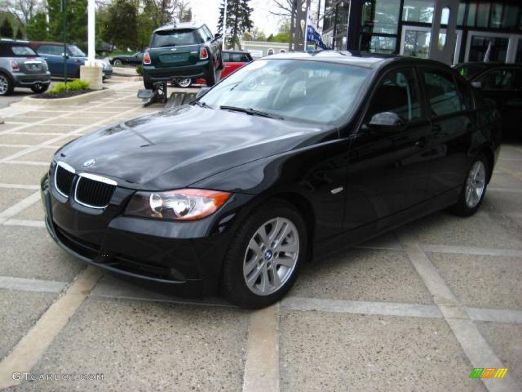 2007 3 Series 328i Sedan - Jet Black / Black photo #4