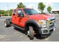 2013 Vermillion Red Ford F450 Super Duty XLT Crew Cab  photo #3